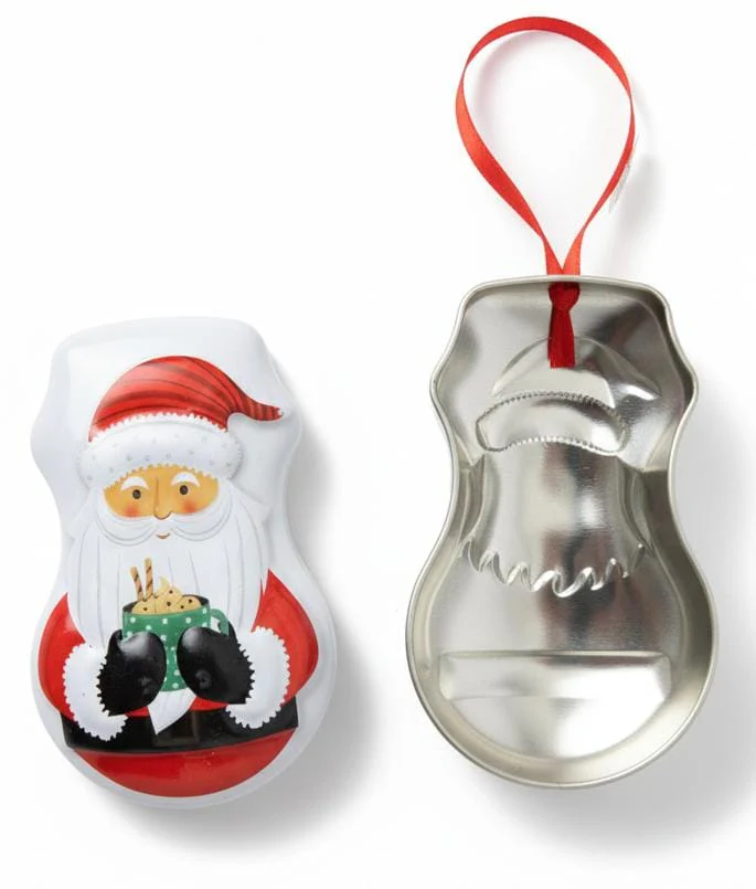 AKDC Christmas Metal Candy Storage Box with Santa Claus Design – Holiday Candy & Chocolate Tin for Festive Gifting, 11 cm - Image 2