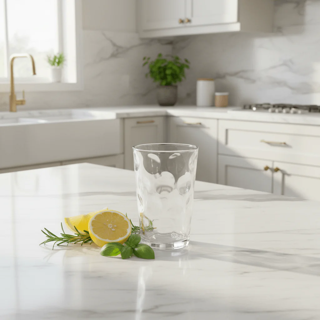 AKDC Classic Elegant Clear Glass Tumbler – 180 ml Durable Everyday Drinking Glass for Water, Juice, Tea & Soft Drinks - Image 2