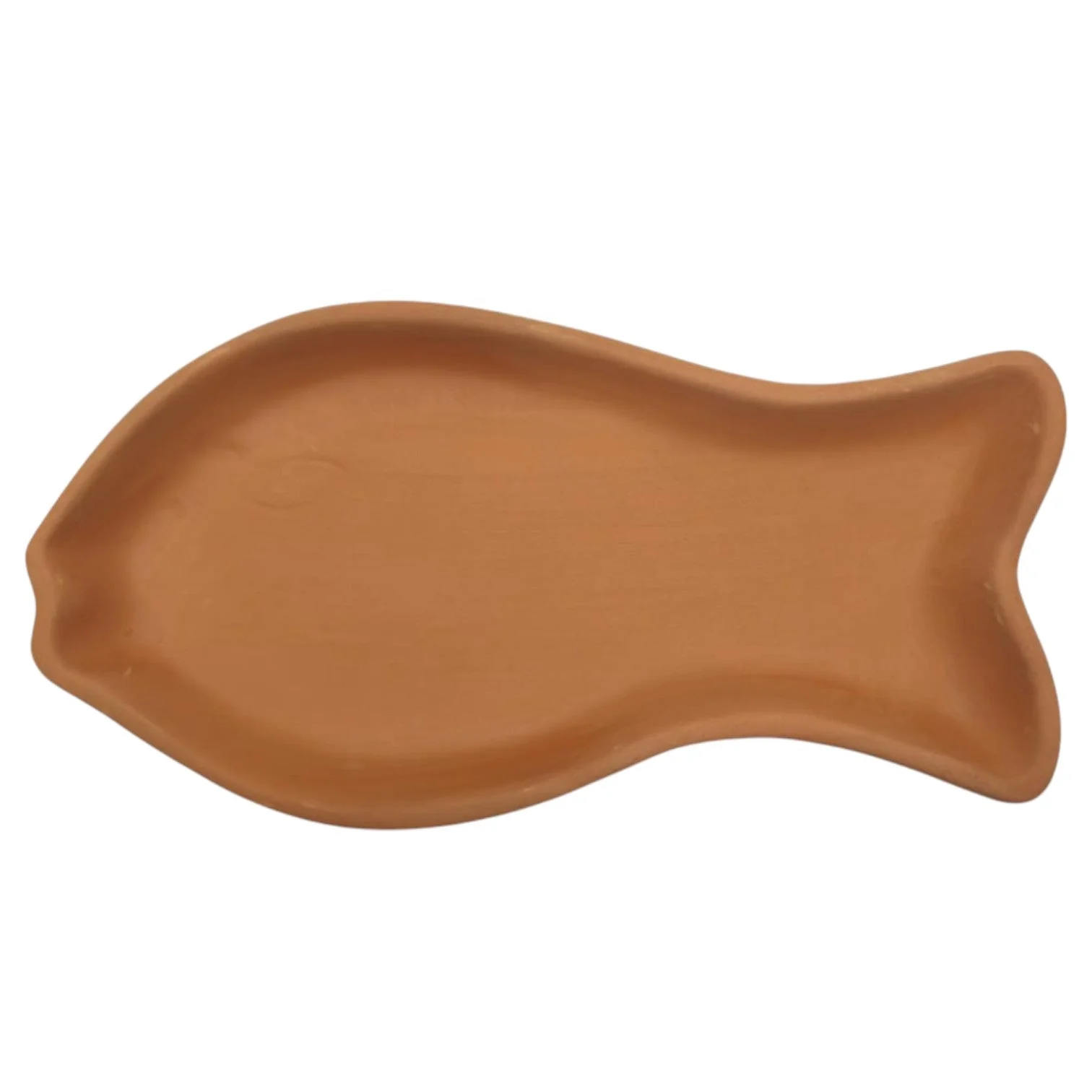 AKDC Clay Fish Cooking Pan Earthenware Pan Terracotta Pots for Cooking Fishes-34cmX17.5cm-Clay - Image 2