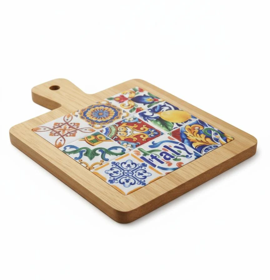 AKDC Compact Bamboo Coaster – Unique Handcrafted Design | 14×18 cm Natural Home Accent - Image 2
