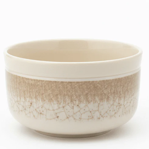 AKDC Melamine Cream Crackle Covered Serving Bowl with Lid Multipurpose Food Storage and Serving Dish for Home and Events – 5 Inch