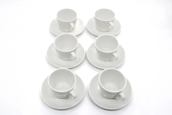 AKDC Cup and Saucer Set Compact and Elegant - set of 6 - Image 3