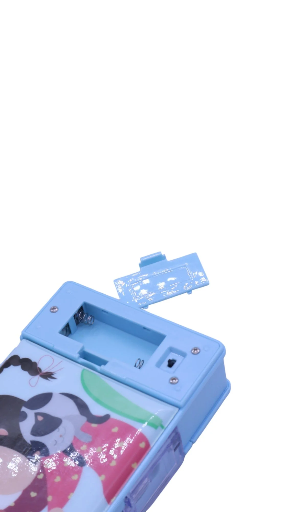 AKDC Double Sided magnet Pencil Box with LED Lamp and Sharpner Blue - Image 3
