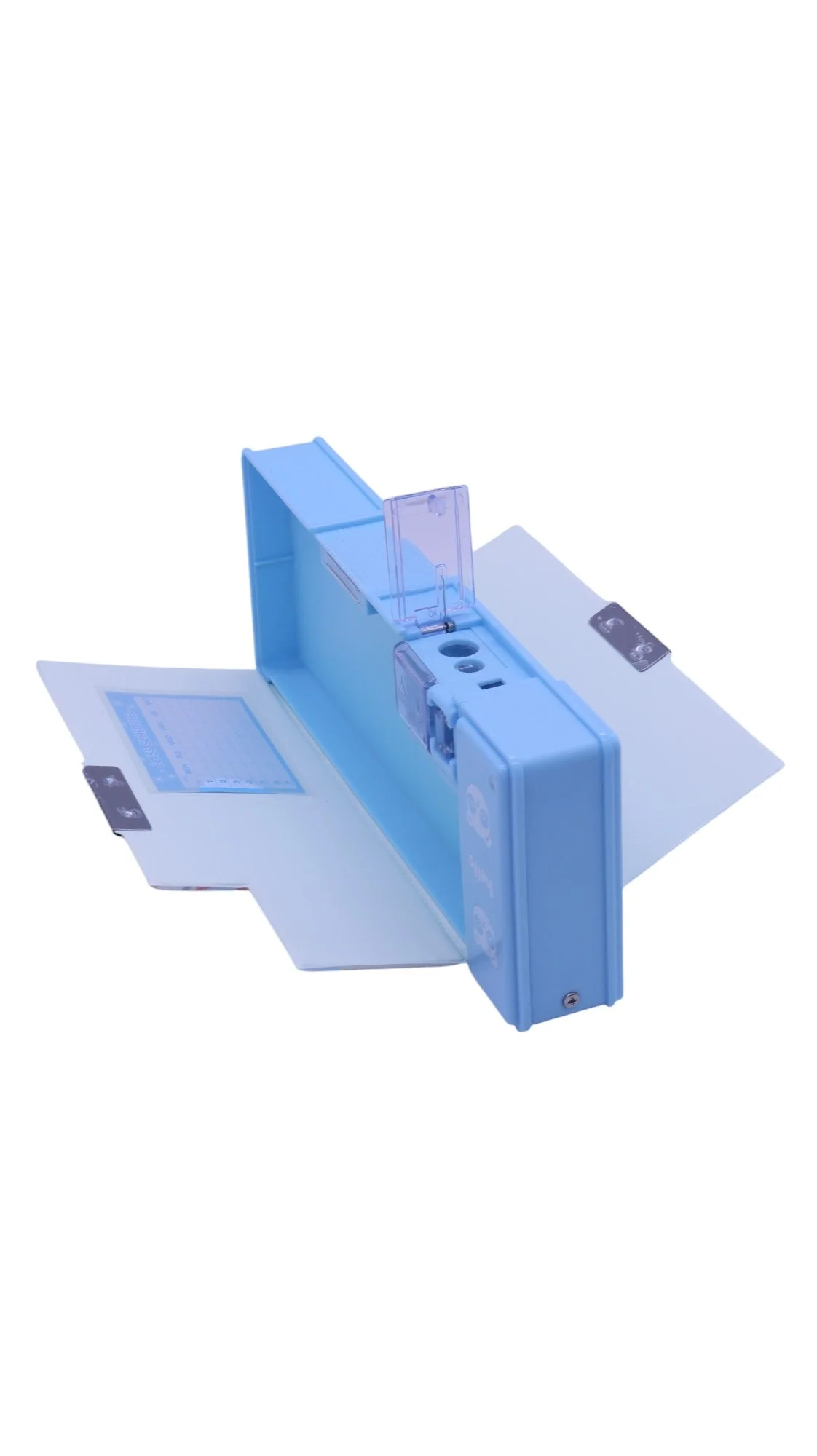 AKDC Double Sided magnet Pencil Box with LED Lamp and Sharpner Blue - Image 5