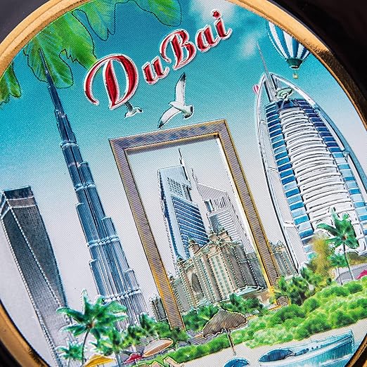 AKDC Dubai Souvenir Plate 15Cm X 15Cm X 2Cm Multi-Colour - Image 2