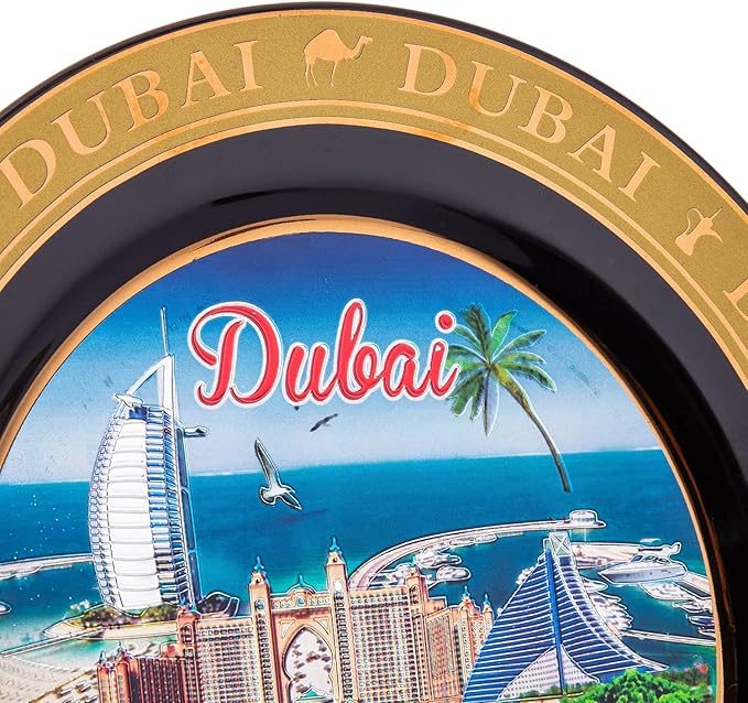 AKDC Dubai Souvenir Plate 20Cm X 20Cm X 3Cm Multi-Colour - Image 3