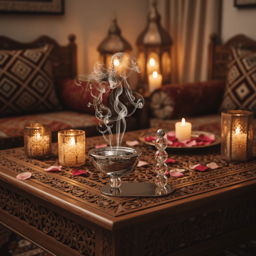 AKDC Elegant Stainless Steel Incense Burner Set – Dual Size Decorative Aroma Holders (10×8 cm & 14×10 cm) - Image 2