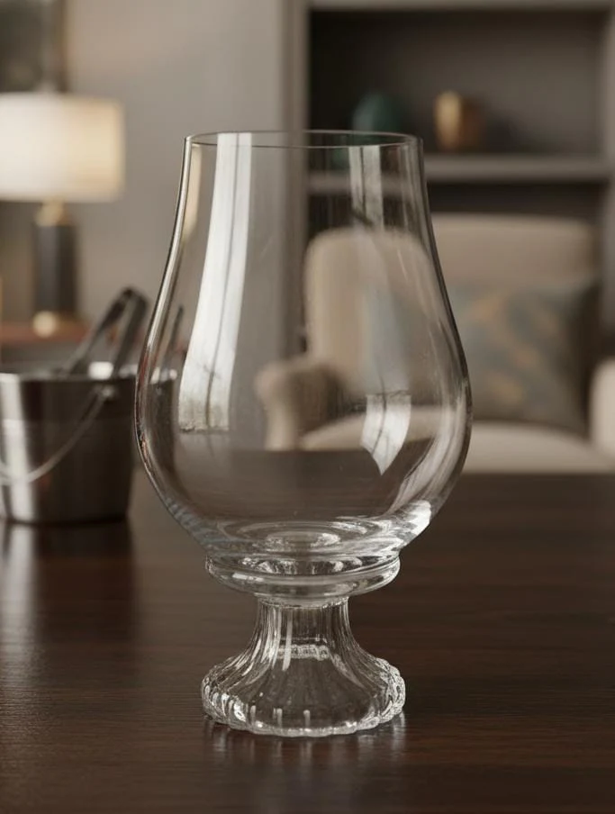 AKDC Elegant Transparent Glass Vase – 28 cm Classic Home & Office Decoration - Image 2