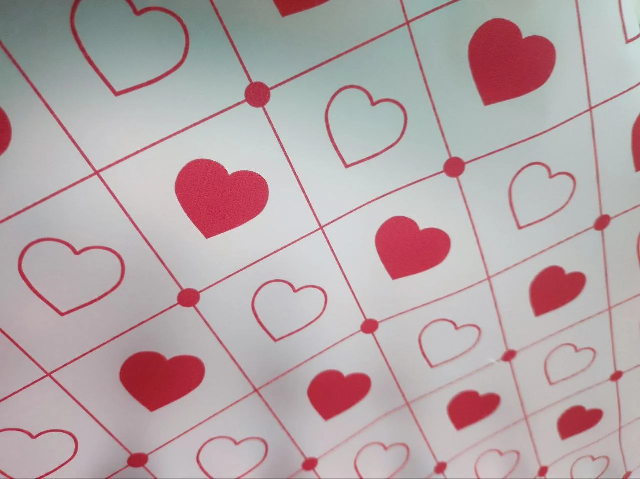 AKDC Gift Wrapping Plastic Cover Heart Shape Print Floral Bouquet Flat Sheet, Gift Packaging Wrap, Bulk Packing Cover  for Event and Party Supplies DIY Gift 20 Sheets-57.5cmX58cm - Image 2