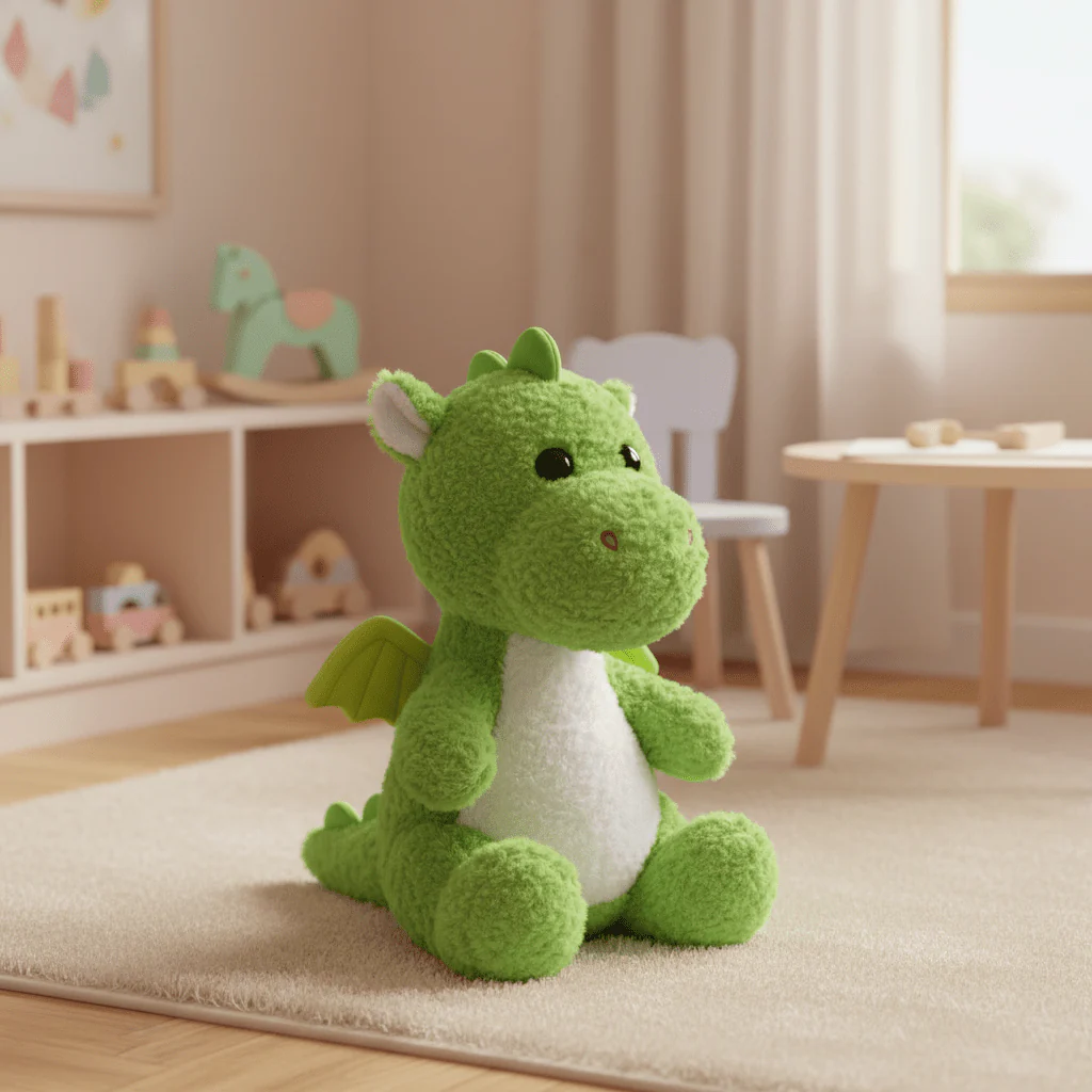 AKDC Green Dinosaur Plush Toy 30cm Soft Stuffed Animal Cute Dino Toy Gift for Kids Boys - Image 2