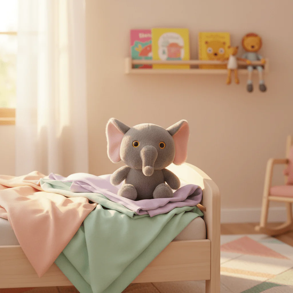 AKDC Grey Elephant Plush Toy 30cm Soft Stuffed Animal Safari Toy Gift for Kids Boys Girls - Image 2