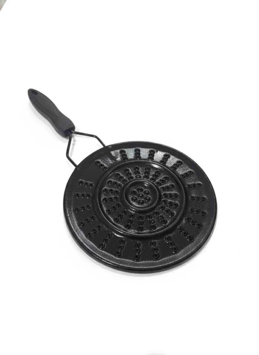 AKDC Heavy-Duty Simmer Ring 17 cm Black – Gas Stove Heat Diffuser Plate for Even Cooking & Flame Control - Image 2