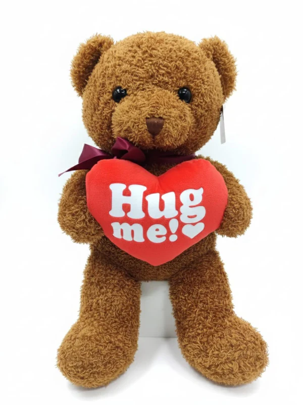AKDC Hug Me Teddy Bear (45 cm) – Light Brown Soft Plush
