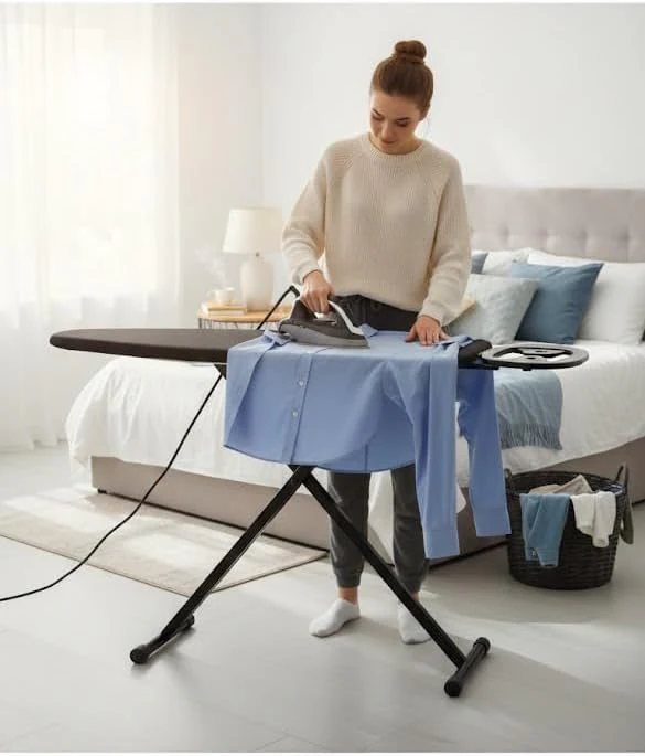 AKDC Ironing Board 36x12 Inch – Reinforced Frame with Heat Resistant Cover Assorted Color - Image 2