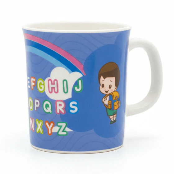 AKDC Kids Blue Design Plastic Mug – Lightweight & Durable Kids Drinking Mug 250 ml