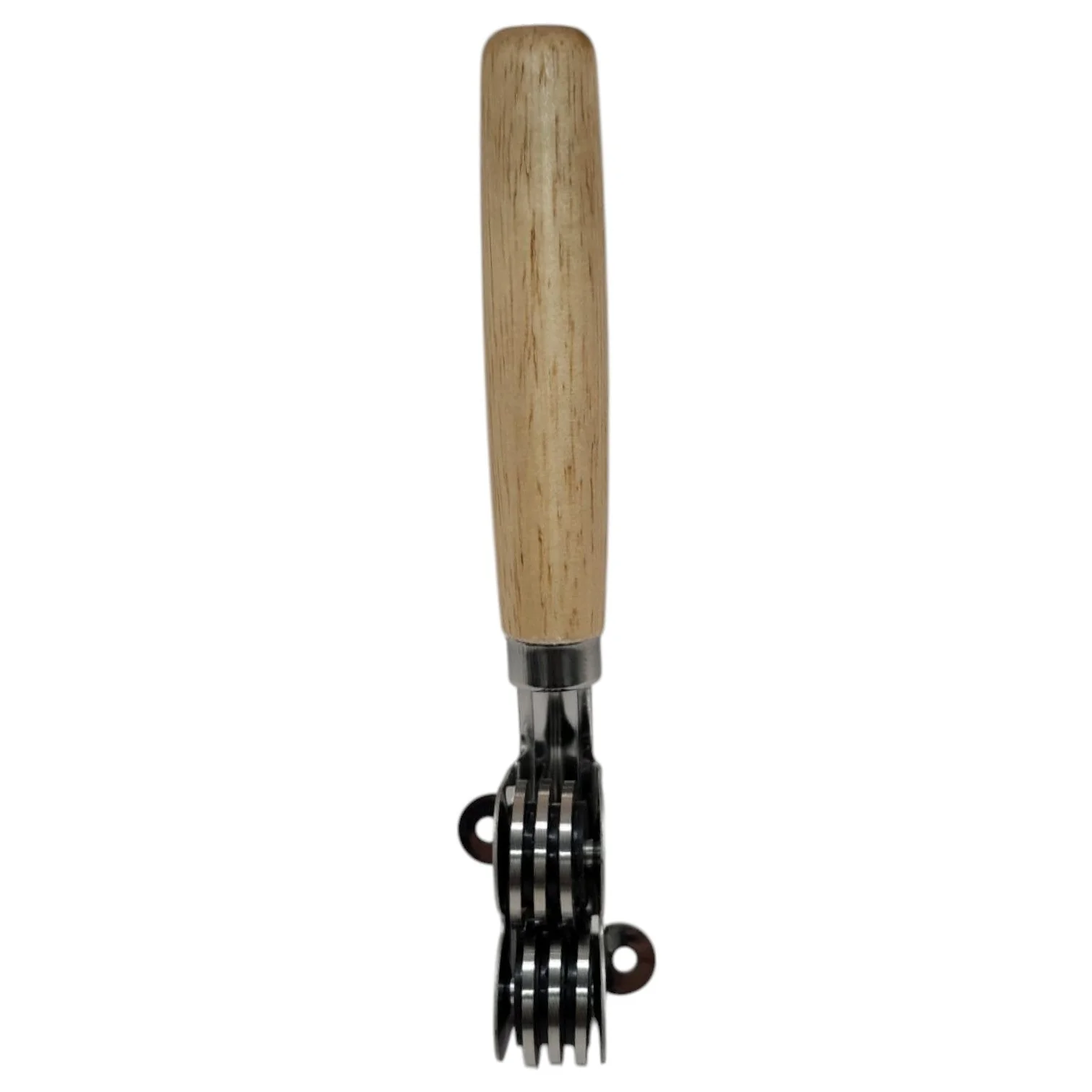AKDC Knife Sharpener Wooden Handle Stainless Steel Knife Shears And Scissors Manual Sharpening Stone Kitchen Accessories-17cmX2cm-Wooden&Steel