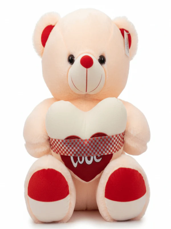 AKDC Large Cream Color Teddy Bear (50 cm) – Soft Plush Toy