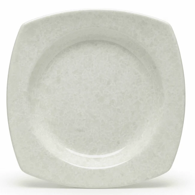AKDC Melamine Large Cream Speckled Square Plate Stylish Serving Plate for Meals, Platters and Sharing Dishes – 21 cm