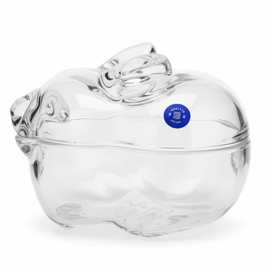 AKDC Large Elegant Glass Candy Pot – Spacious Decorative Container for Candy, Snacks & Storage 20×13 cm