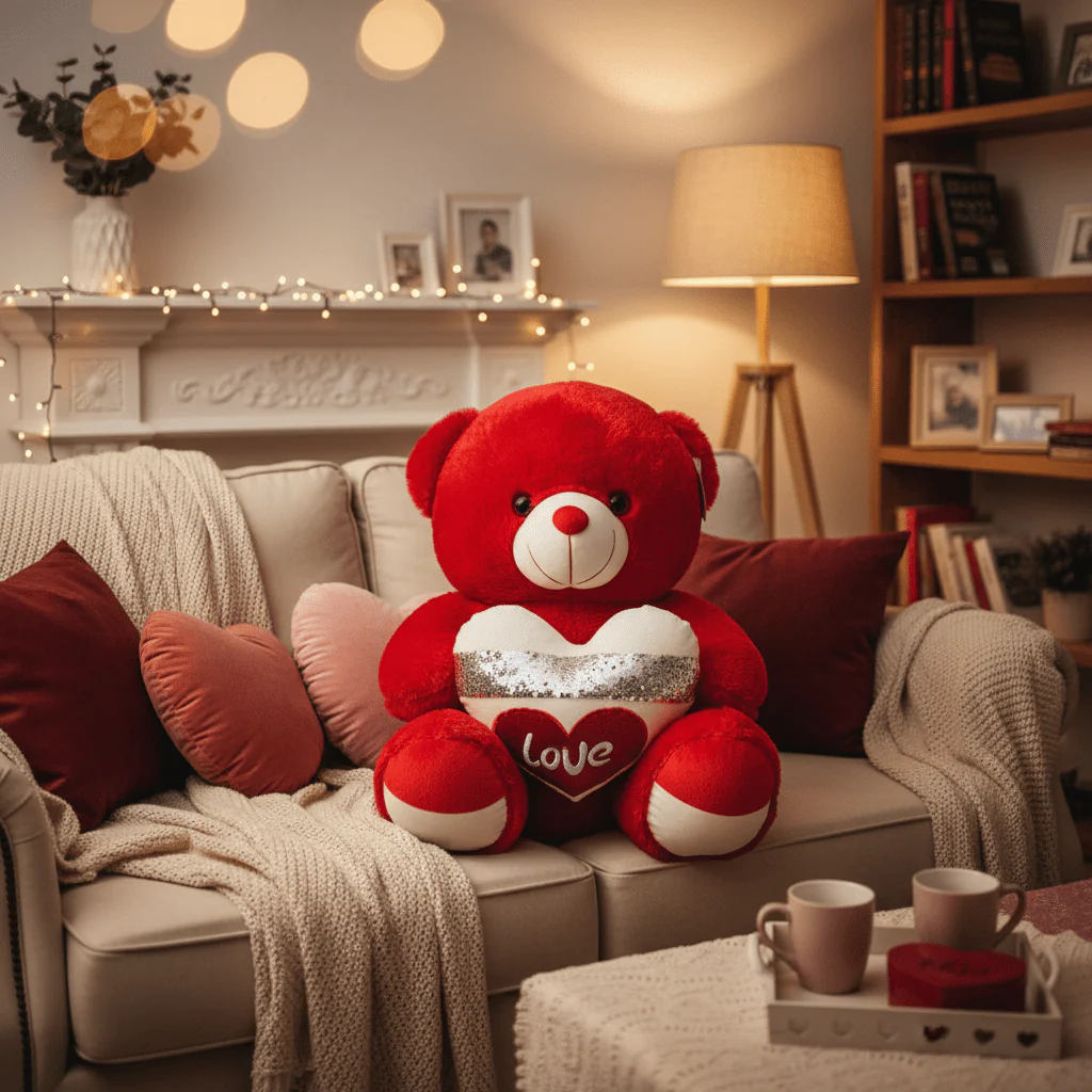 AKDC Large Red Color Teddy Bear (50 cm) – Classic Love Gift - Image 2