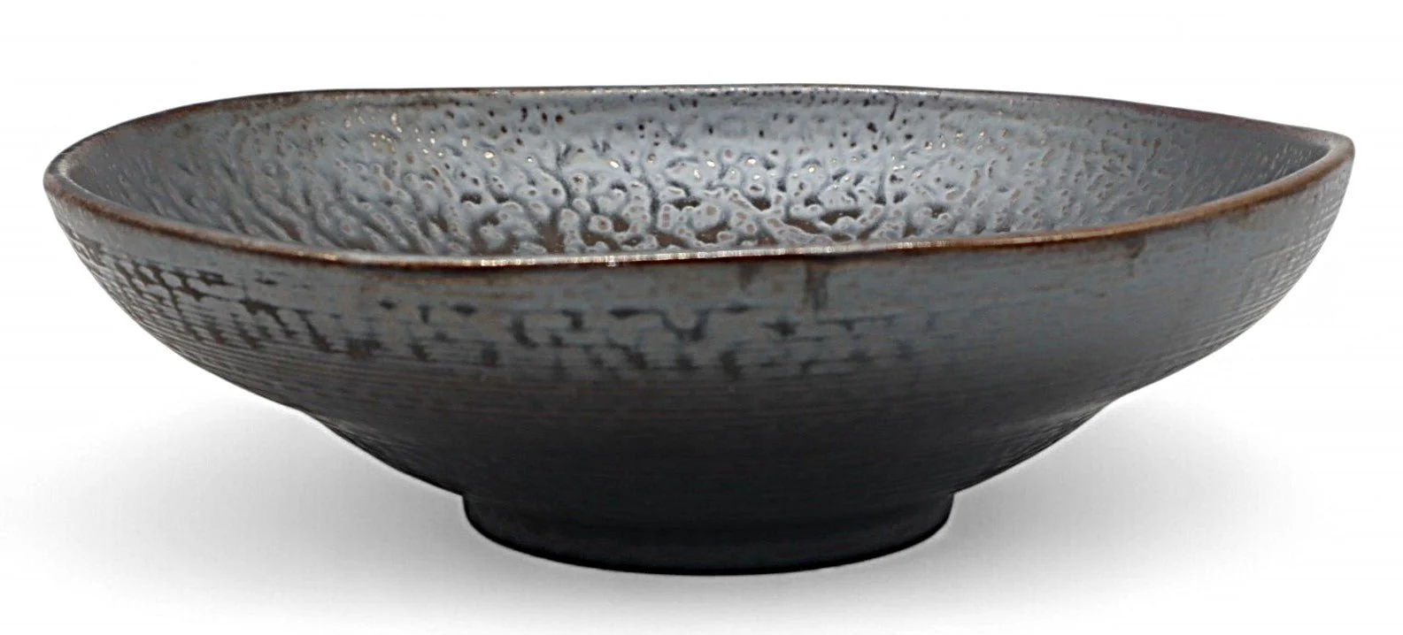 AKDC Large Rustic Ceramic Bowl – 25×8 cm, Timeless Handmade Design