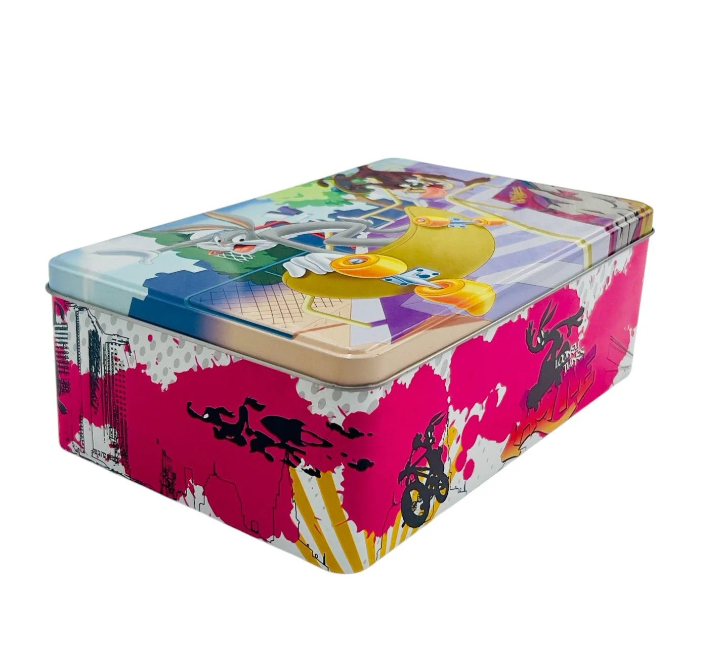AKDC Looney Tunes Metal Canister 20cm*13cm*7.5cm, Lavender/Pink- W09805 - Image 2