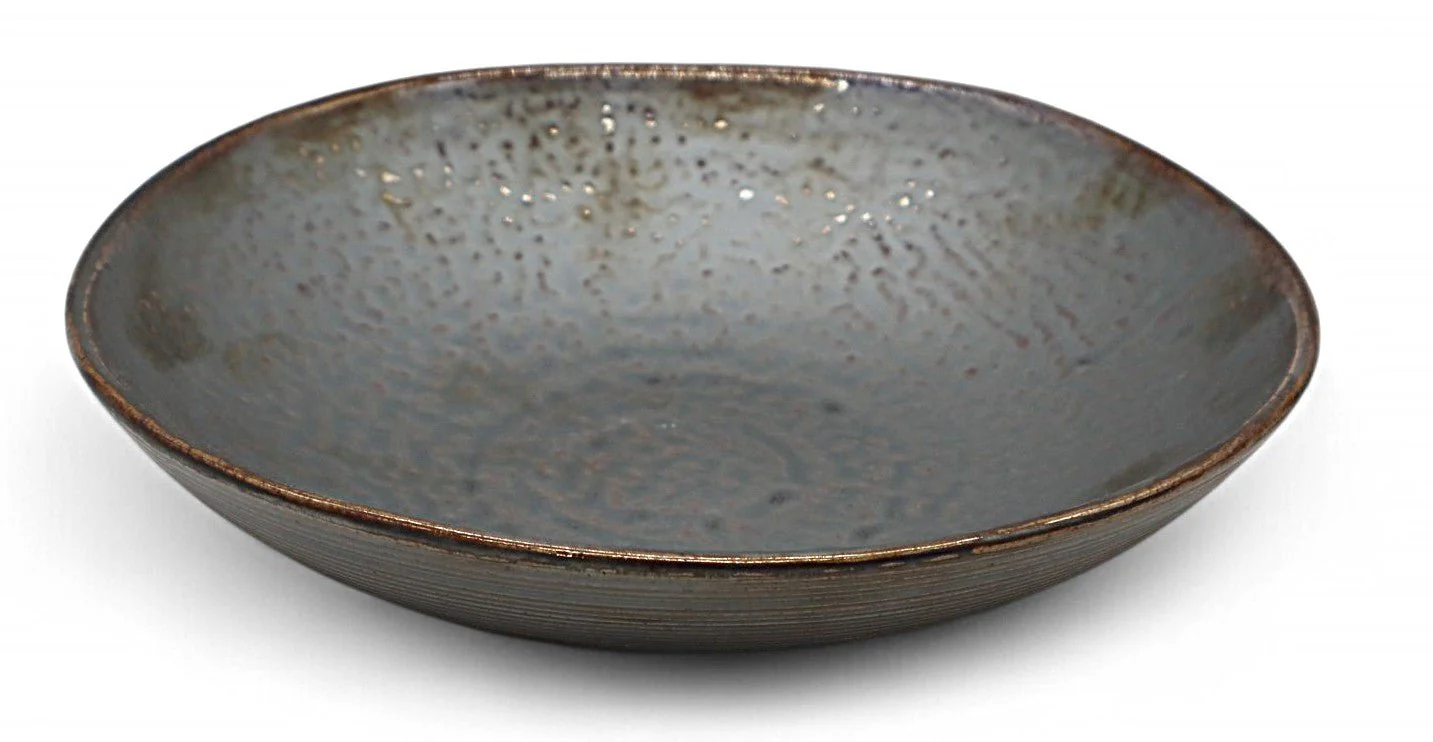 AKDC Medium Rustic Ceramic Bowl – 21×6 cm, Elegant Artisan Finish - Image 2