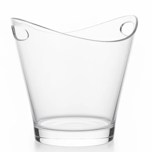AKDC Medium Size Clear Acrylic Ice Bucket for Home Bar, Events and Beverage Service – Lightweight and Durable 20 × 30 cm