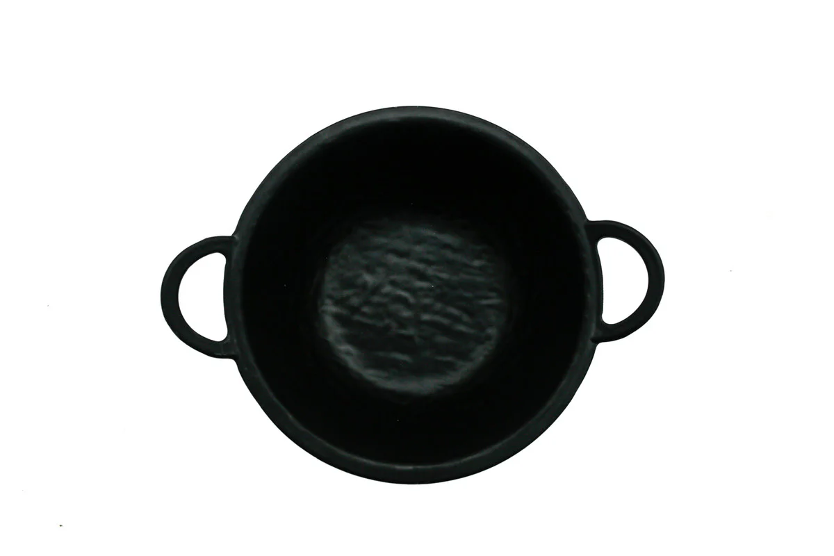 AKDC-Melamine Deep Kadai 8 Inch Blk Mat Hw01425 Hb17018 - Image 2