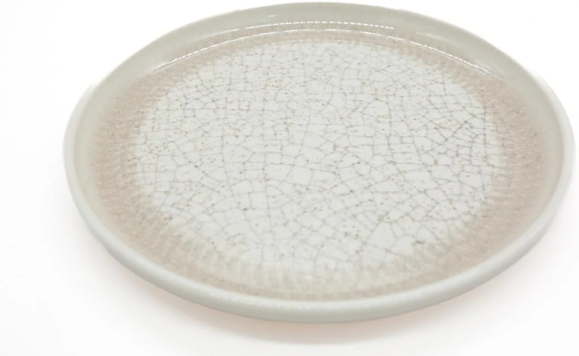 AKDC Melamine Round Dinner Plate-26CM-Offwhite&Brown - Image 2