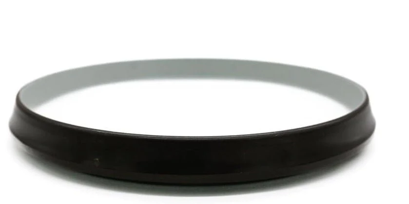 AKDC Melamine Round Plate-16cmX2cm-Brown&White - Image 3