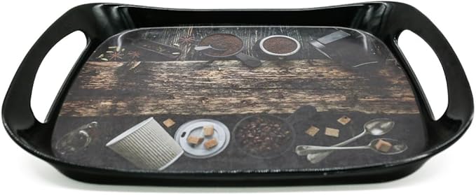 AKDC Melamine Tray 12.25inch length * 9.6inch width Multicolor