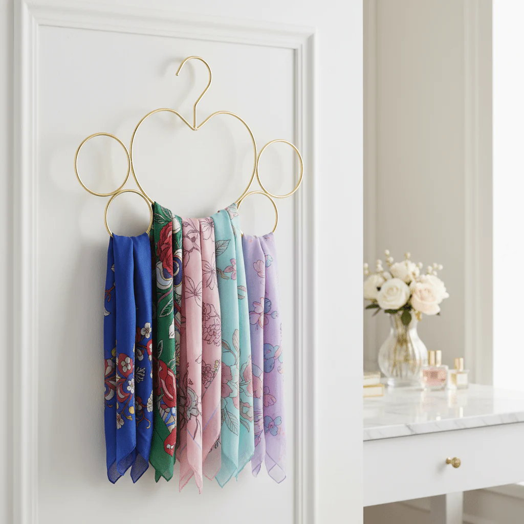 AKDC Decorative Gold Metal Cloth Hanger | Heart Design | 26cm × 24cm - Image 2