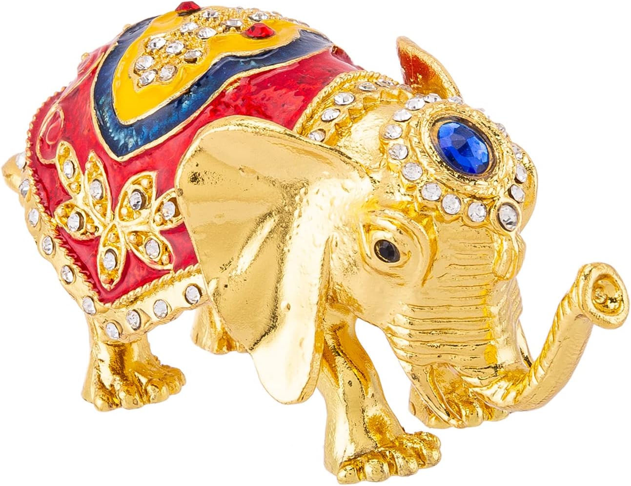 AKDC Metal Elephant D‚cor Box 13Cm X 5Cm X 6Cm Multi-Colour - Image 3