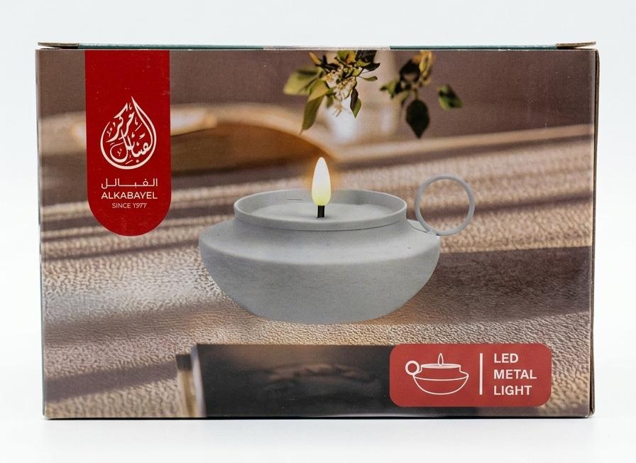 AKDC LED Metal Candle Light – White | 12×5 cm - Image 3