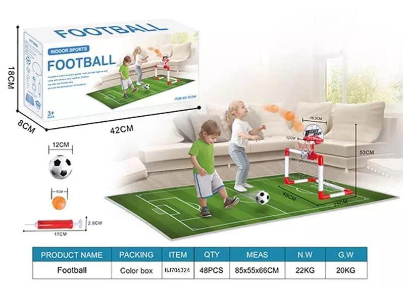 Indoor Sports Mini Indoor Footbal Play Set 42cm*28cm, Assemble & Play - Image 3