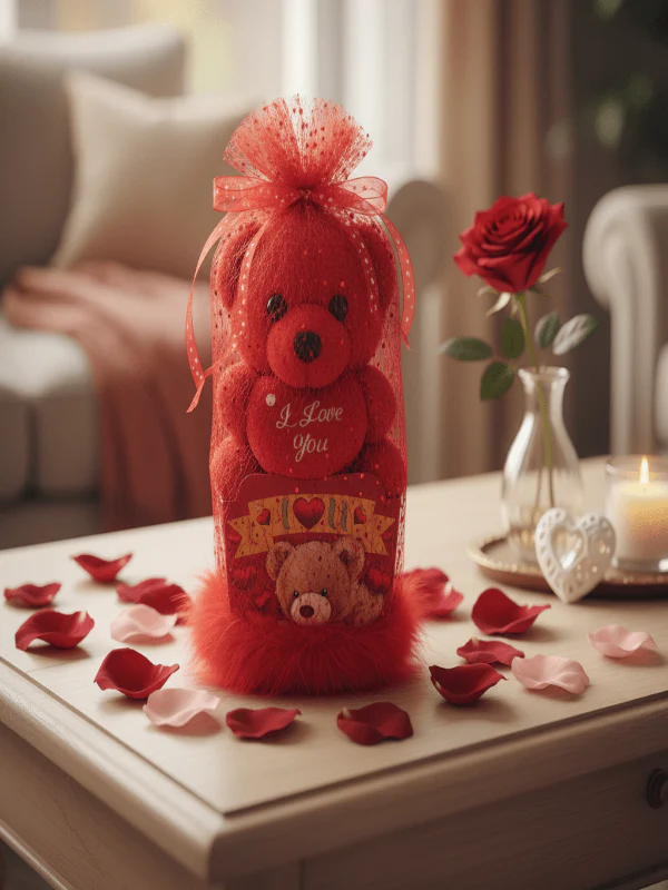 AKDC Mini Red Teddy Bear Gift Pack (20 cm) - Image 2