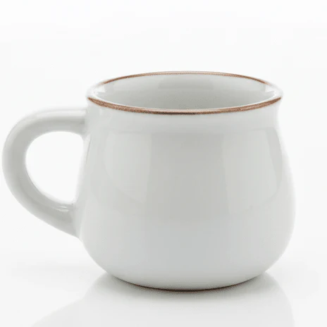 AKDC Mini White Ceramic Espresso Mug for Daily Coffee & Tea Use – 50ml