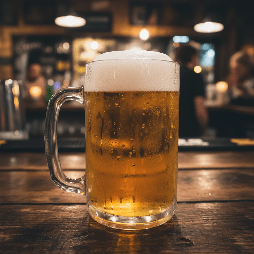 AKDC Minimalist Clear Glass Beer Mug Heavy Duty Durable Design for Home & Parties – 400 ml - Image 2