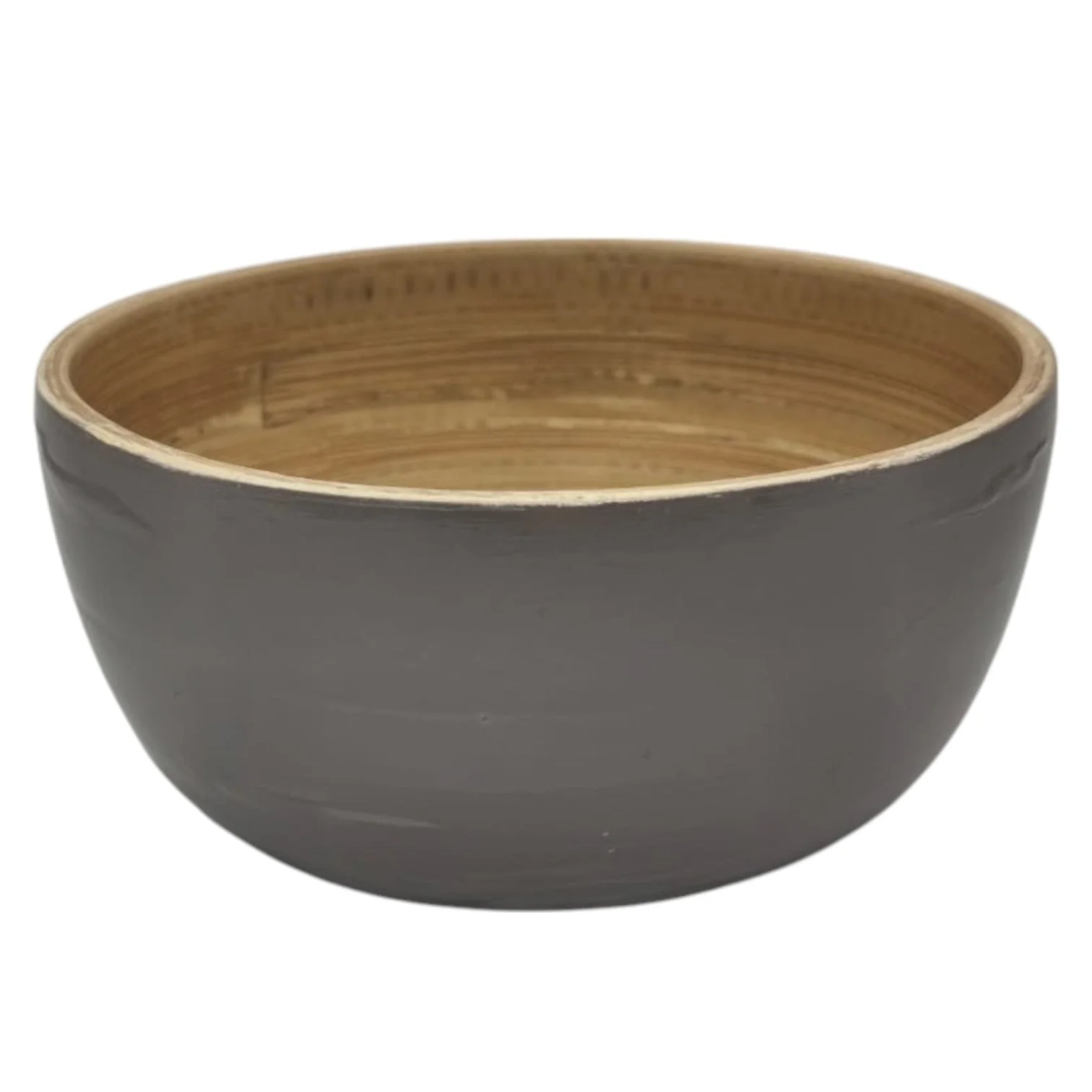 AKDC Modern Bamboo  Round Serving Bowl-12cmX6cm-CadetBlue&Bamboo
