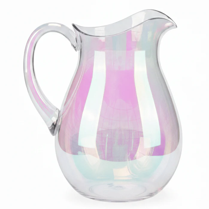 AKDC Modern Transparent Acrylic Water Jug Durable Lightweight Drink Pitcher for Home Kitchen and Dining 20 × 12.5 cm