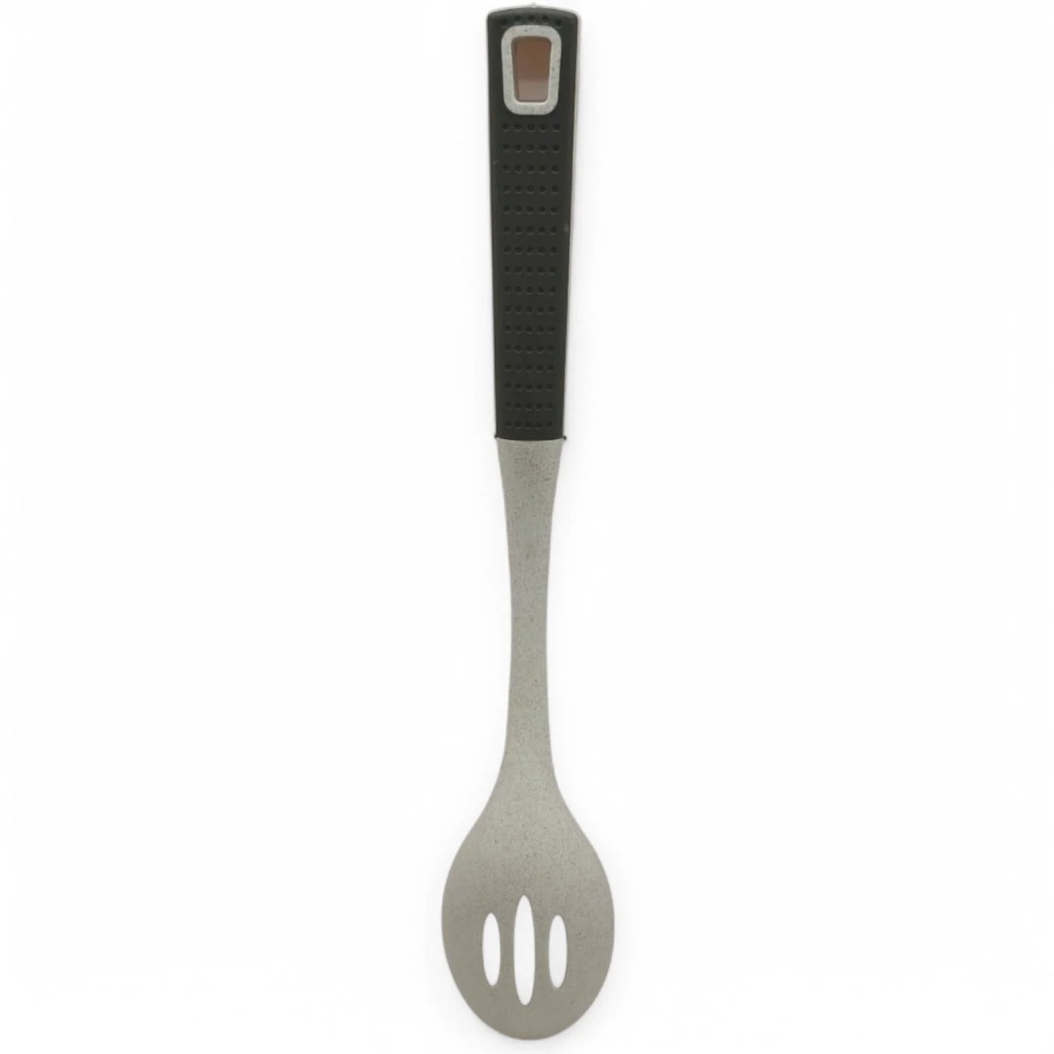 AKDC Nylon Slotted Spoon And Silicone Handle-35cmX6cm-White&Grey - Image 5