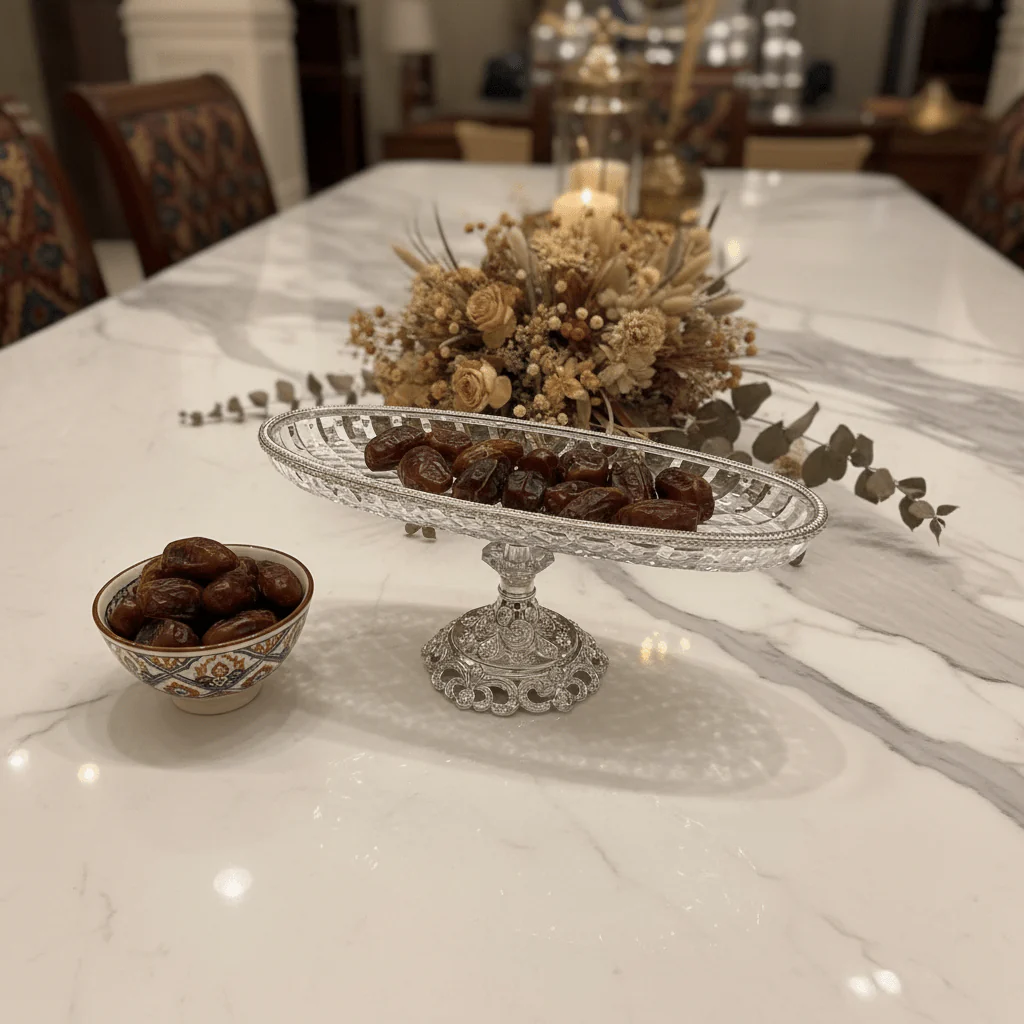 AKDC Oval Footed Silver Glass Serving Bowl 40×14 cm Premium Decorative Dish for Table Centerpiece - Image 2