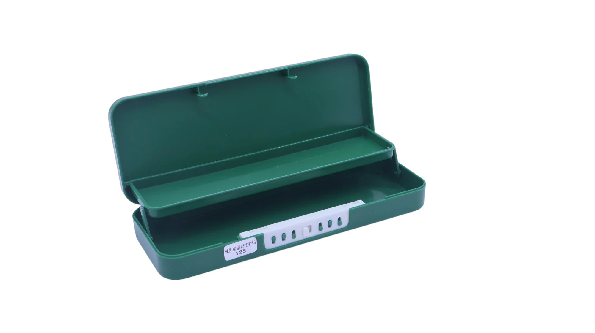 AKDC Pencil Case with Password 125 Green Metal - Image 3