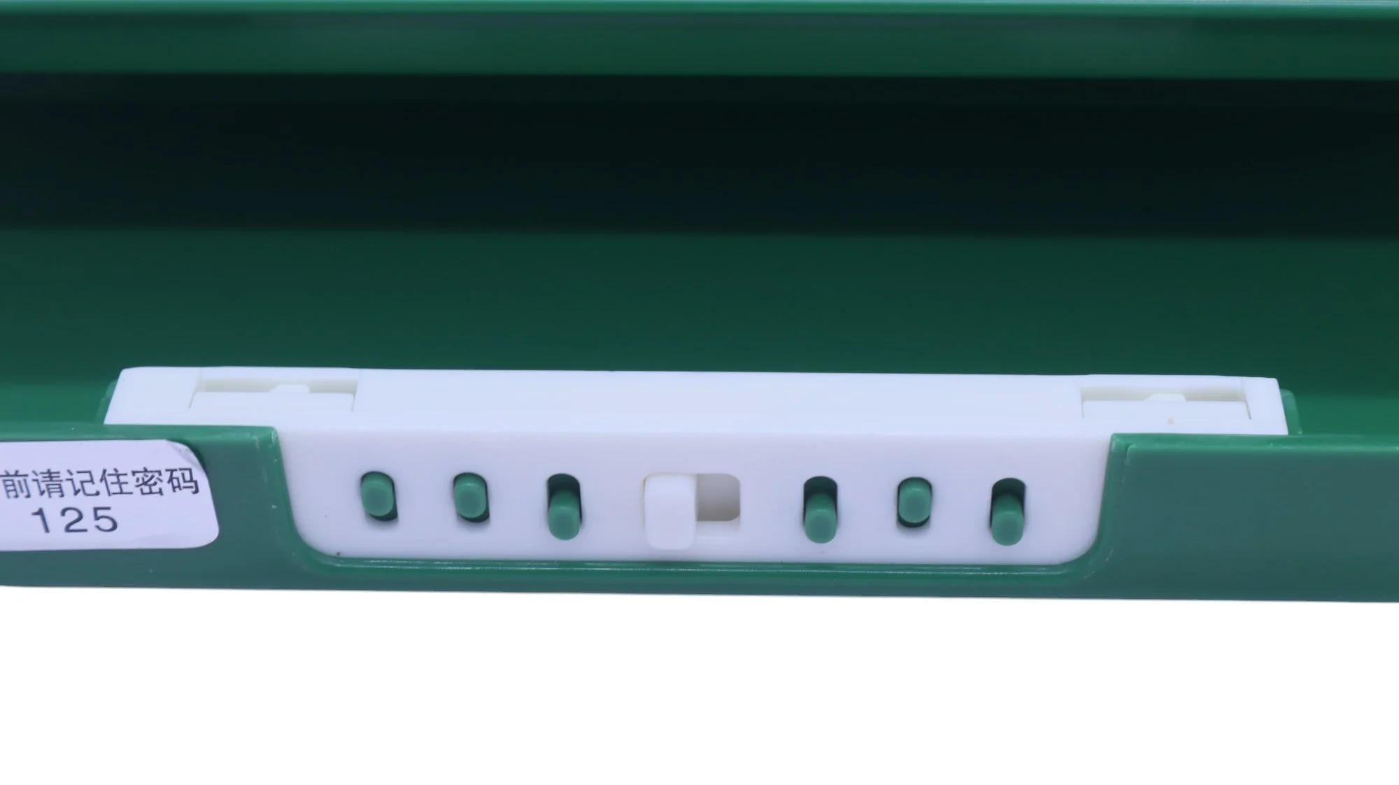 AKDC Pencil Case with Password 125 Green Metal - Image 5