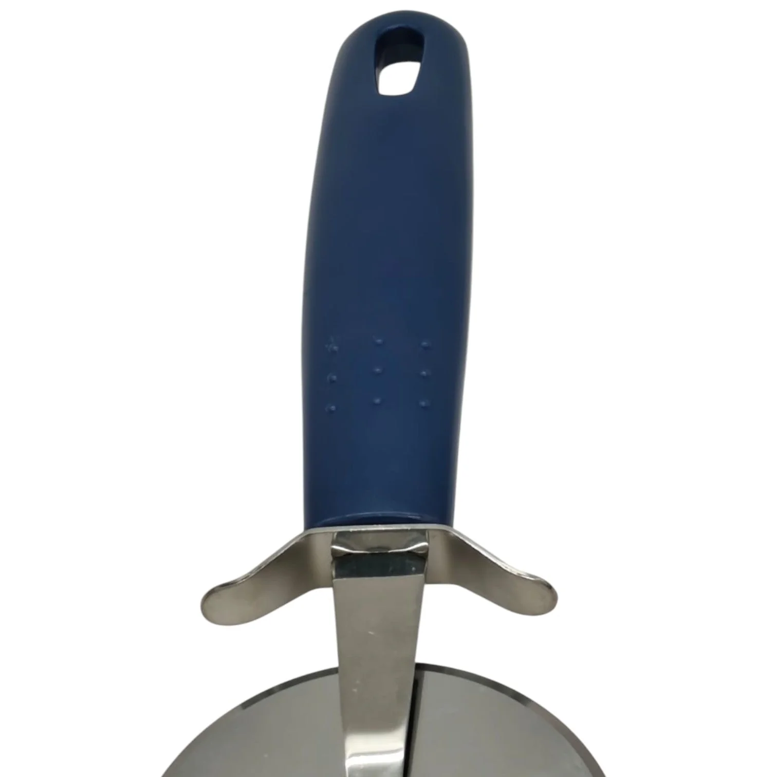 AKDC Pizza Cutter Stainless Steel Blade With Plastic Handle-20cmX7cm-Blue&Steel - Image 3