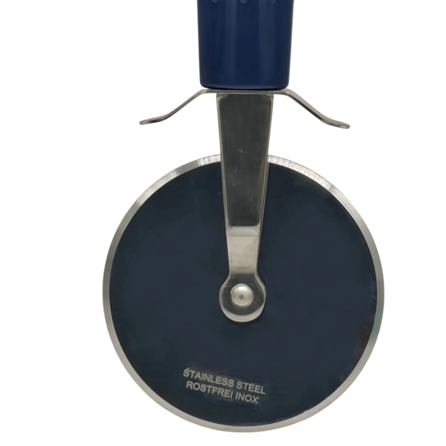AKDC Pizza Cutter Stainless Steel Blade With Plastic Handle-20cmX7cm-Blue&Steel - Image 4