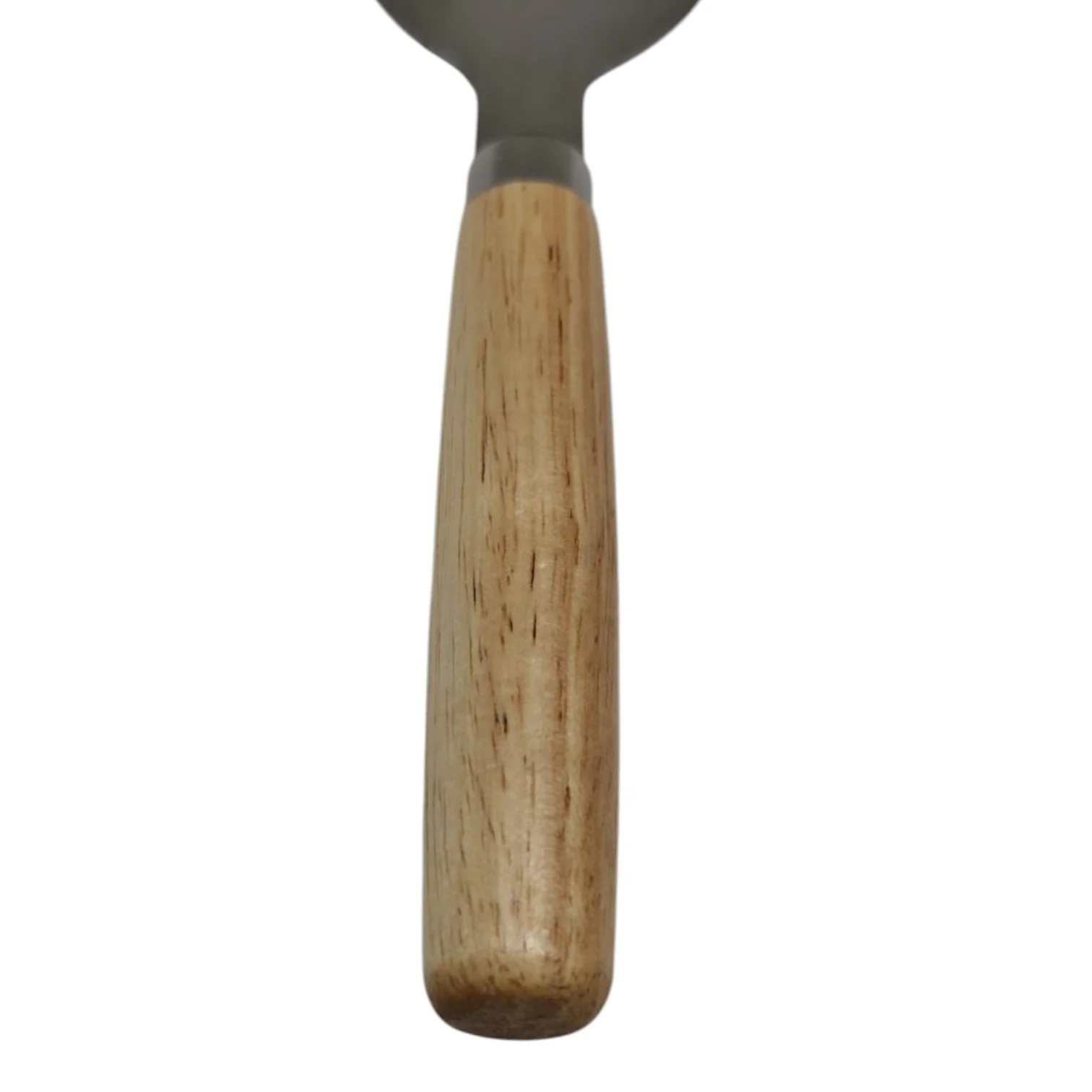 AKDC Pizza Spatula Wooden Handle Shovel Stainless Steel Pizza Server, Cheese Spatula Kitchen Baking Tool, Kitchen Baking Tool Triangular Spade Spatula for Pizza Cake-26cmX6cm-Wooden&Steel - Image 3