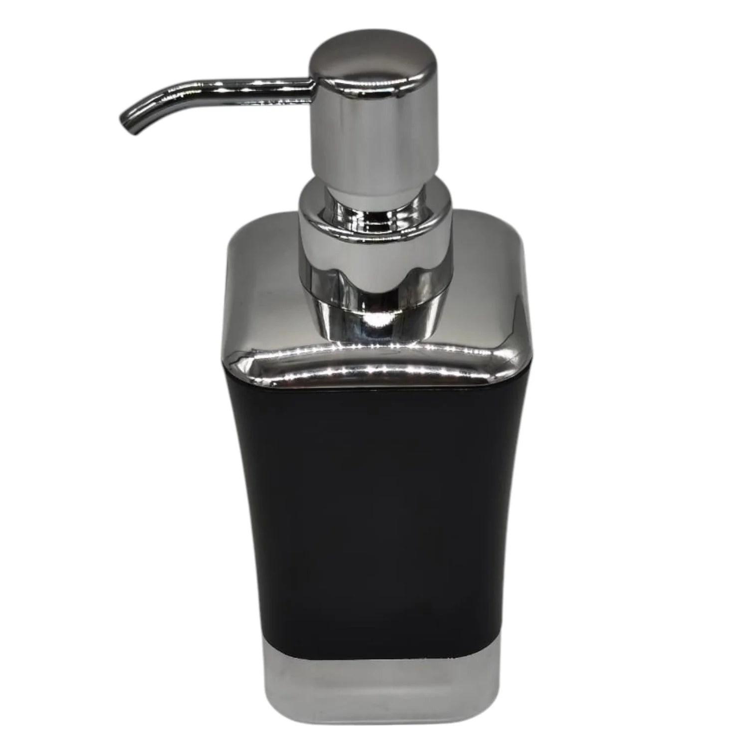 AKDC Plastic Liquid  Soap Dispenser for Bathroom & Kitchen Sink, Dish Soap Dispenser With Easy-to-Press Pump -300ML-Black&Silver