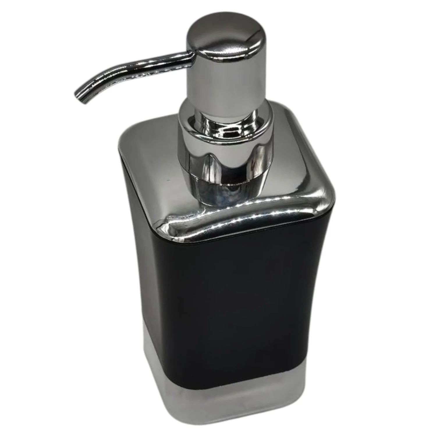 AKDC Plastic Liquid  Soap Dispenser for Bathroom & Kitchen Sink, Dish Soap Dispenser With Easy-to-Press Pump -300ML-Black&Silver - Image 2